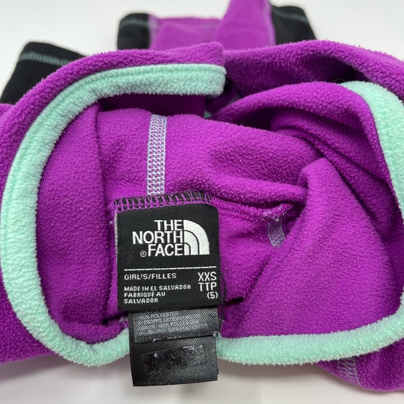 NORTH FACE: Light Fleece Jacket, Purple, Hooded. Size XXS (5) - Picture 6 of 7